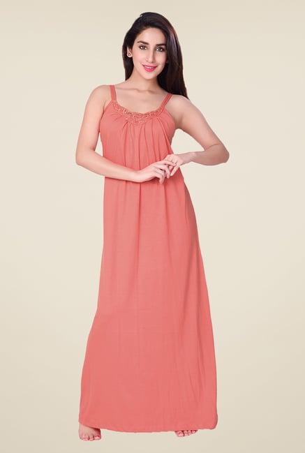 honeydew coral lace night gown