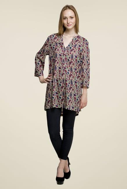 oxolloxo multicolor paisley print tunic