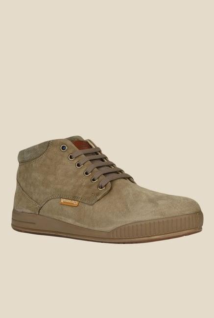 woodland men's khaki derby boots