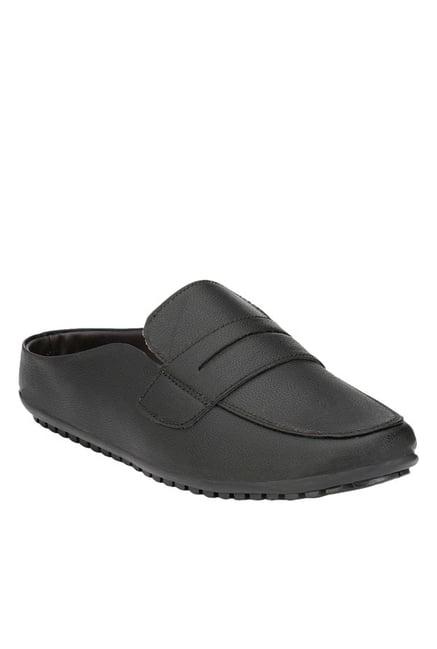 prolific black mule shoes