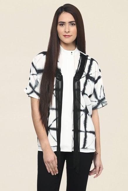 fusion beats off white printed shrug