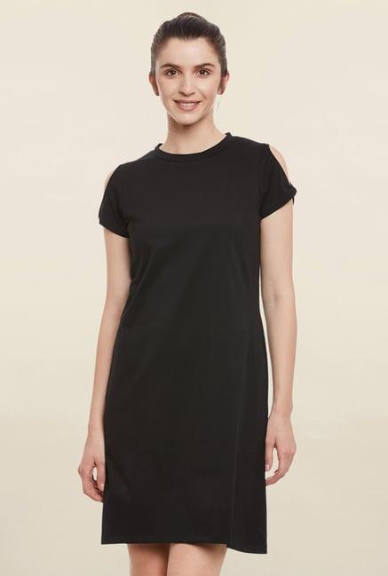 miss chase black relaxed fit dress