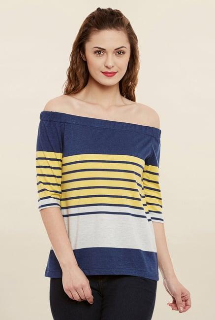 miss chase multicolor striped top