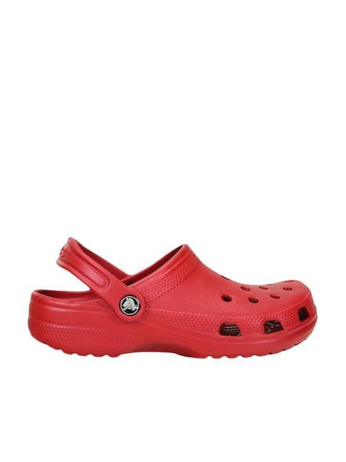 crocs unisex classic red pepper clogs