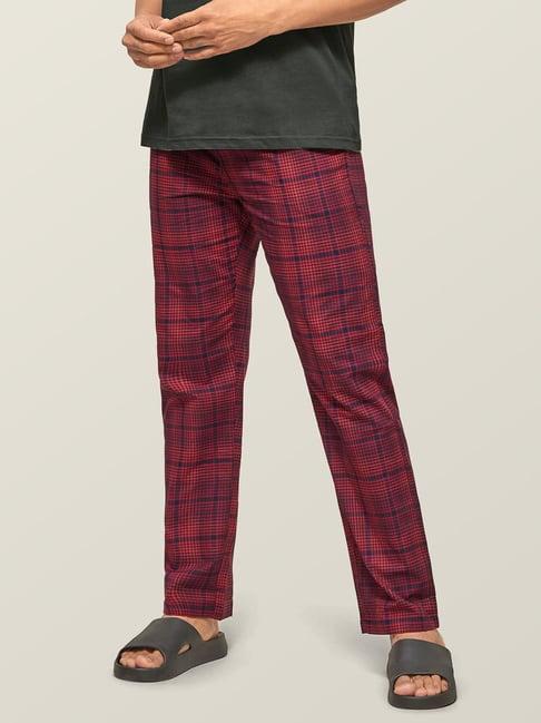 xyxx red & blue check pyjamas