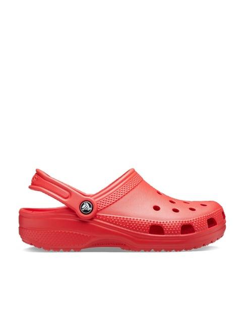 crocs unisex classic flame back strap clogs