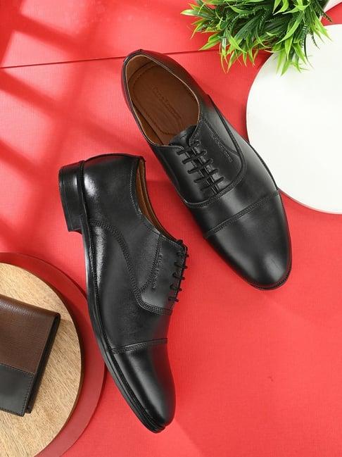 clog london men's black oxford shoes