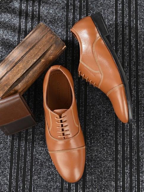 clog london men's tan oxford shoes