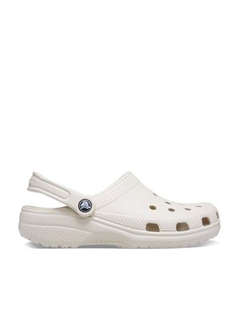 crocs classic unisex cream back strap clogs