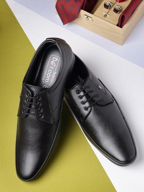 action men's black derby shoes