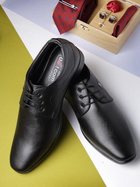 action men's black derby shoes