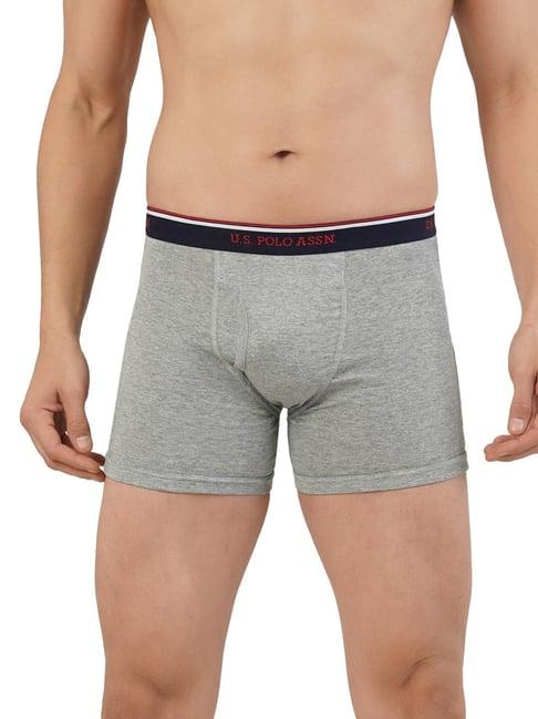 u.s. polo assn. grey regular fit trunks