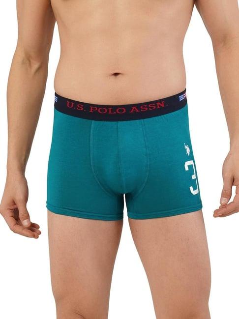 u.s. polo assn. green regular fit trunks