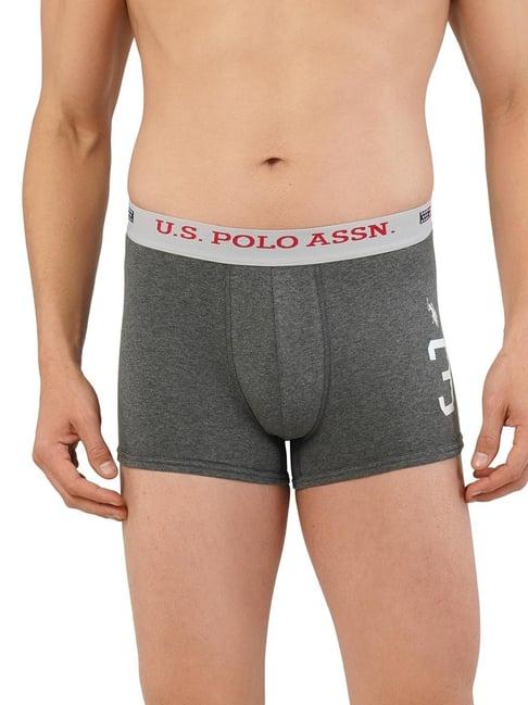 u.s. polo assn. anthra melange regular fit trunks