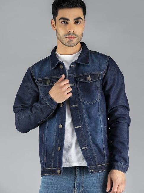 dennis lingo faded indigo regular fit denim jacket