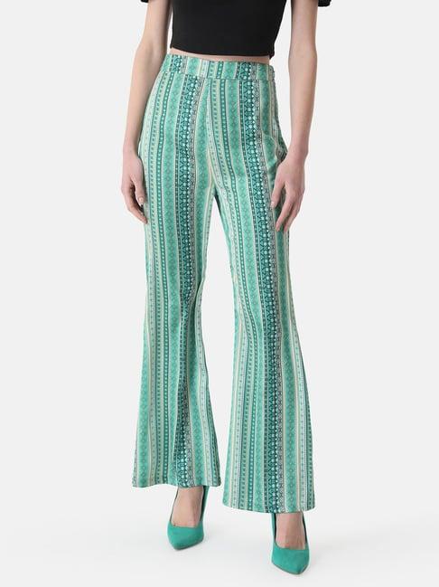 kazo stripe printed pants