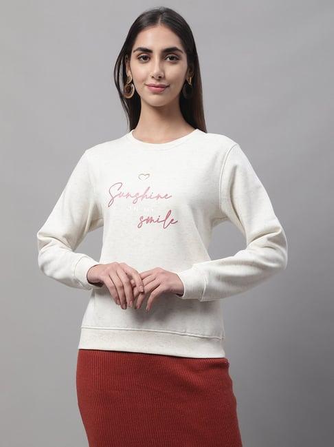 cantabil ecru printed pullover