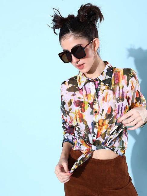 quiero multicolor printed shirt