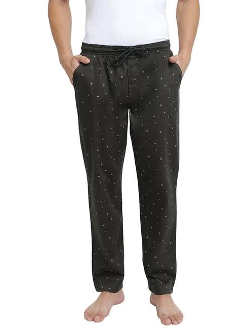 van heusen athleisure regular fit drawstring waist ultra soft allover print pyjamas - app14