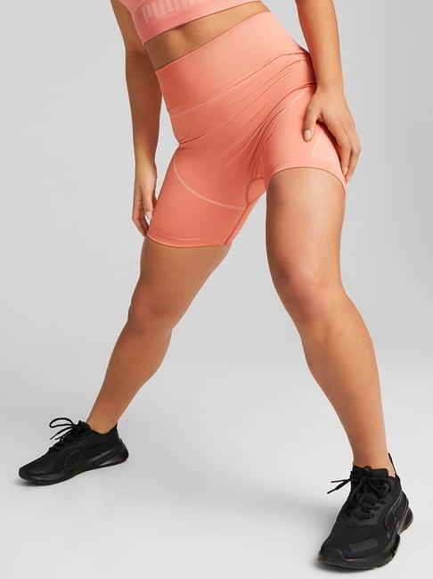 puma pink high rise short tights