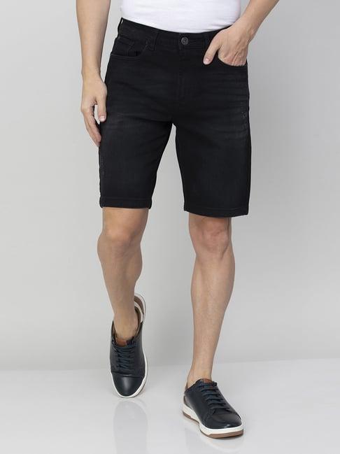 forca by lifestyle black regular fit shorts