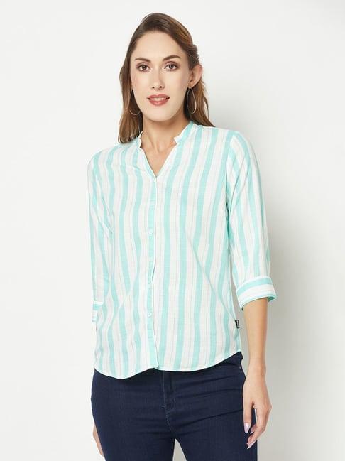 crimsoune club blue printed shirt