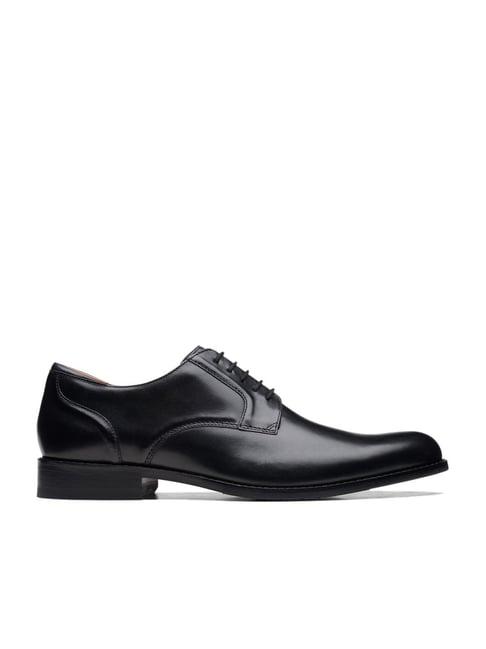 clarks men's craftarlo black derby shoes