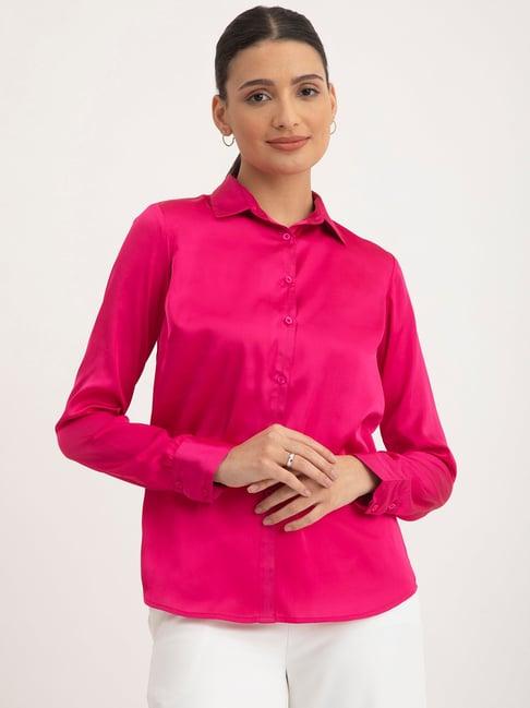 fablestreet fuchsia formal shirt