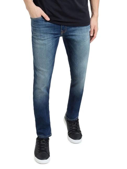 jack & jones blue skinny fit jeans