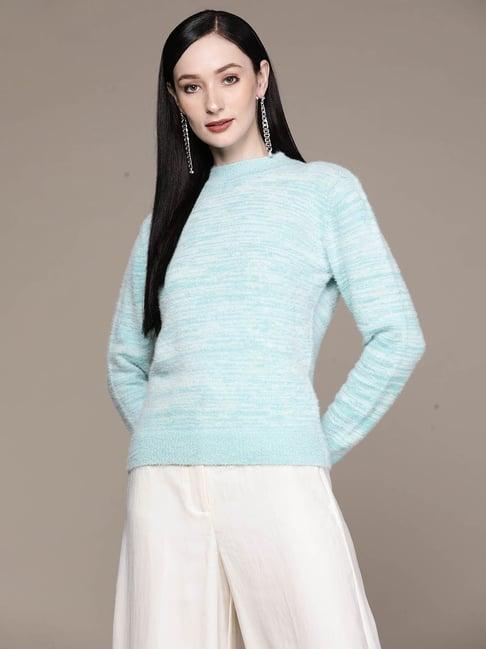 aarke ritu kumar turquoise sweater