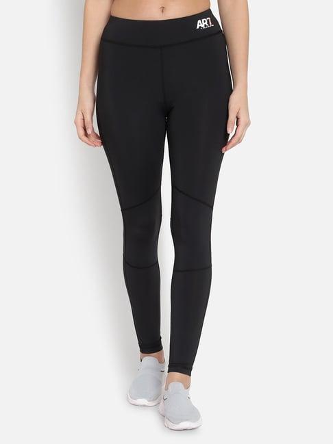 anta black mid rise tights