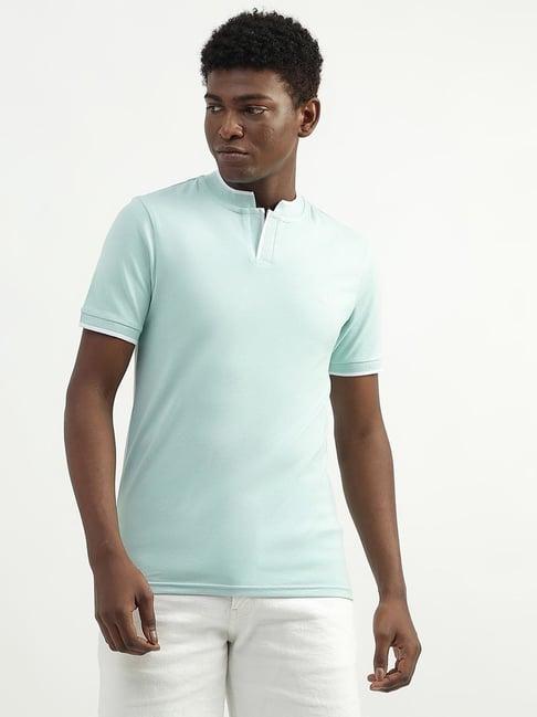 cotton solid polo collar mens t-shirts