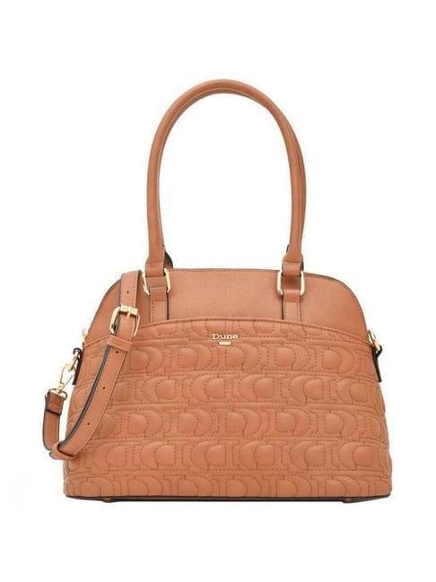 dune london tan quilted medium shoulder bag