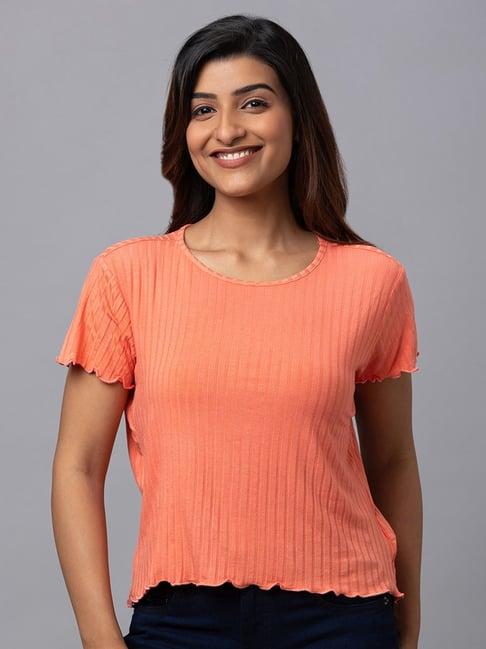 globus coral cotton regular fit t-shirt