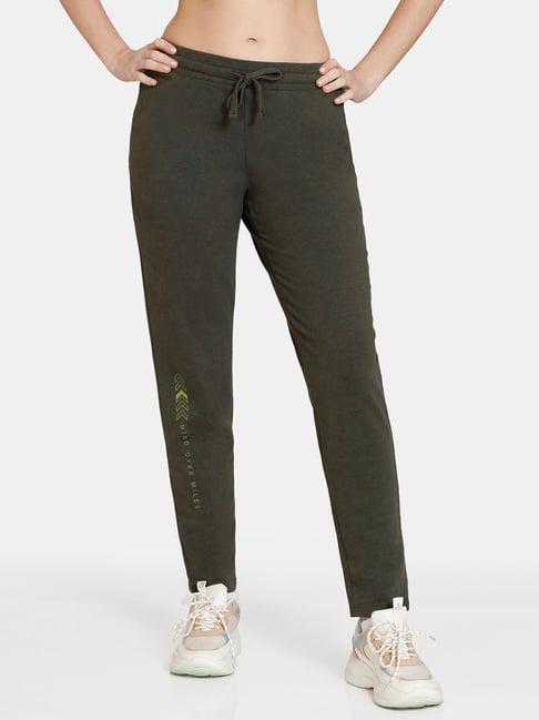 zelocity by zivame olive track pants