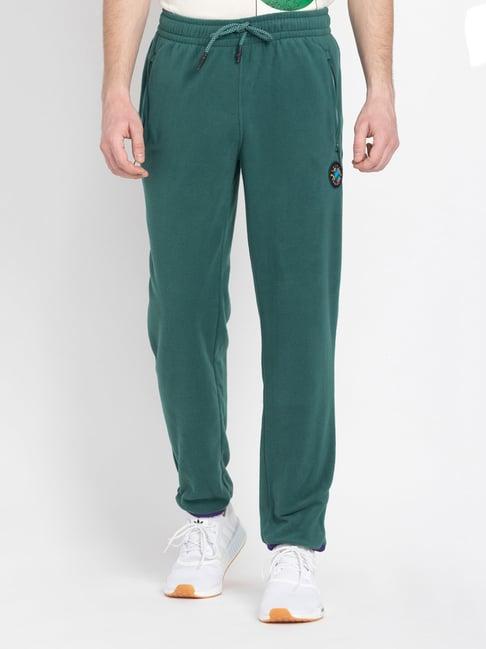 adidas originals green regular fit trackpants