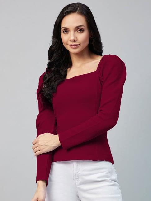 rare maroon top