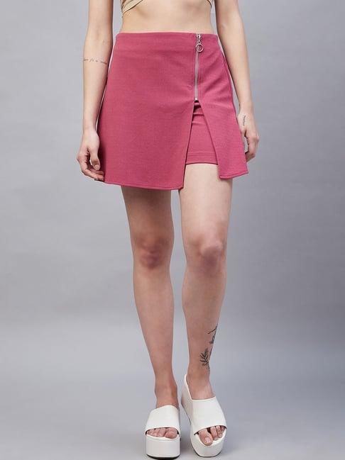 rare onion pink mini skort