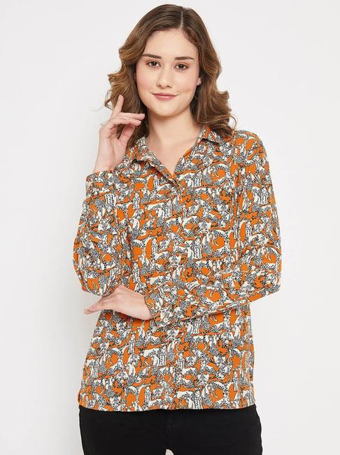 cantabil orange printed top