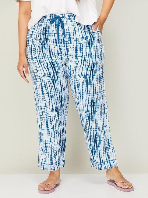 nexus by lifestyle plus size white printed pyjamas