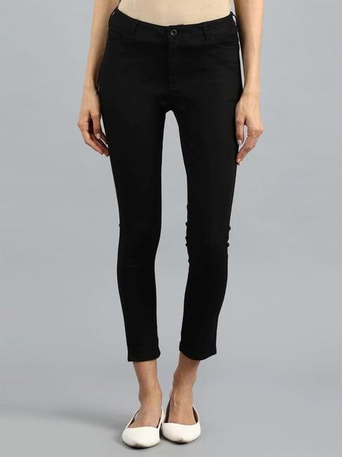 w black mid rise jeans