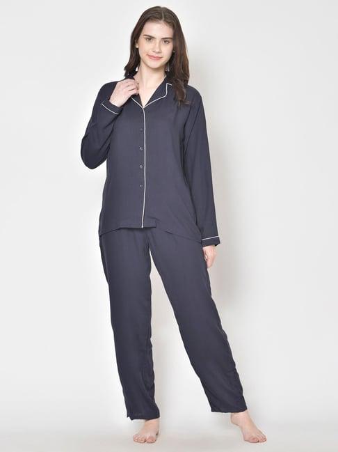 cation navy shirt with pyjamas