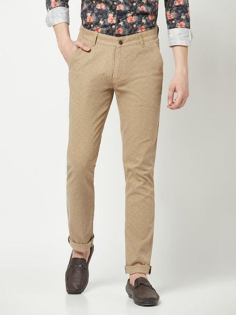 crimsoune club fawn regular fit flat front trousers