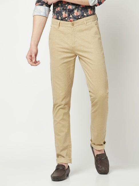 crimsoune club fawn regular fit flat front trousers