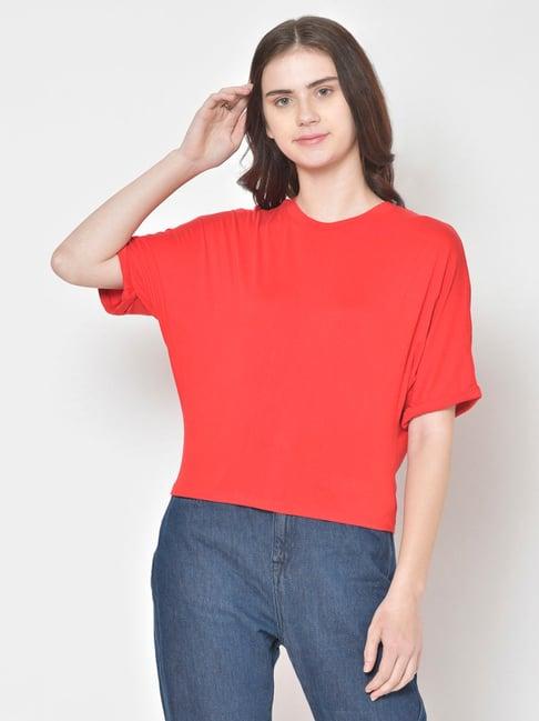 cation red t-shirt