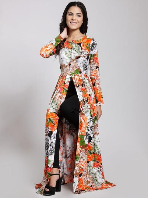 cation multicolor floral print tunic