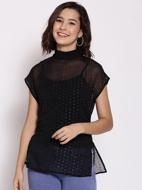 oxolloxo black printed top