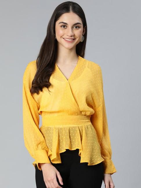 oxolloxo yellow self design top