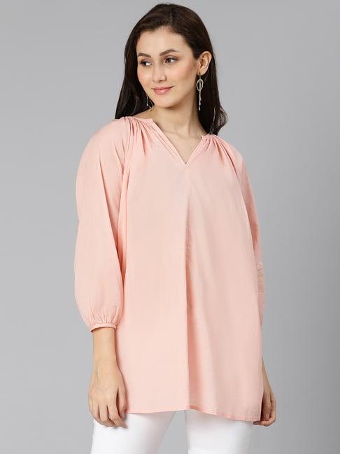 oxolloxo peach regular fit tunic