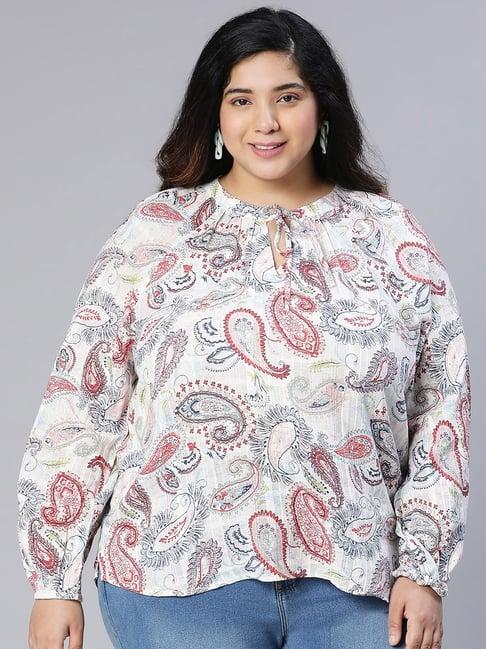 oxolloxo multicolor cotton printed top